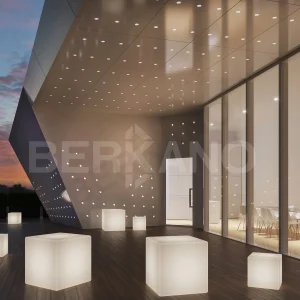 Светящийся куб Cube 40 белого цвета с подсветкой